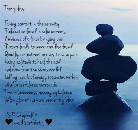 Tranquility By Srchappell © Poem About Nature Beauty Tranquility
