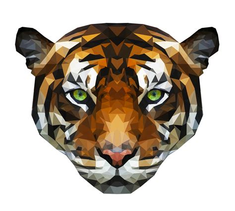 Low Poly Tiger Illustration Made By Me In Emma Simoncic