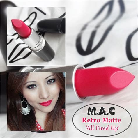 Mac All Fired Up Retro Matte Lipstick Swatches Lotd Batom Mac All Fired Up Batom Mac Batom