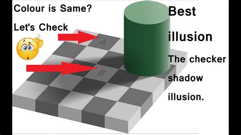 Best Optical Illusion The Checker Shadow Illusion Youtube