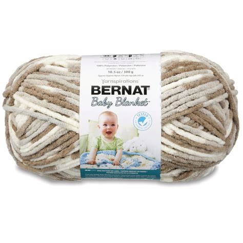 Bernat Baby Blanket Yarn Little Sandcastles 105oz300g Super Bulky