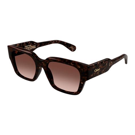 chloe women s ch0190s tort rectangle sunglasses eyewear index