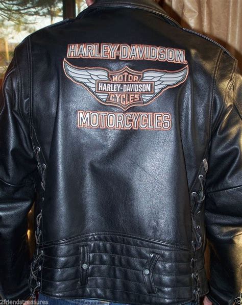 Goldensleather men genuine lambskin leather stylish biker harley davidson jacket. Harley Davidson Men Leather Jacket Medium Black An ...