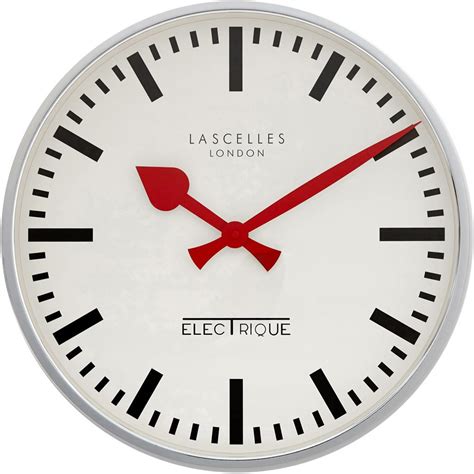 A Chrome Retro Wall Clock 45cm Retro Clocks
