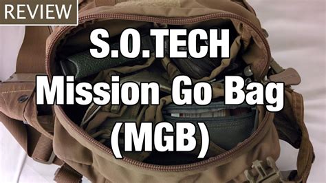 Sotech Mission Go Bag Mgb For Edc Youtube