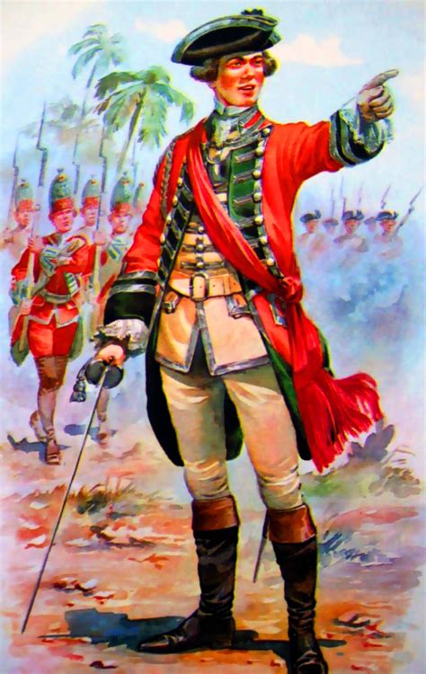 A British Officer Of The 39th Dorsetshire Regiment Of Foot At The