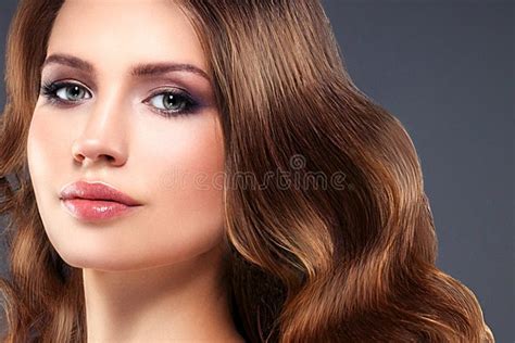 Beauty Woman Long Black Hair Beautiful Spa Model Girl With Perfect