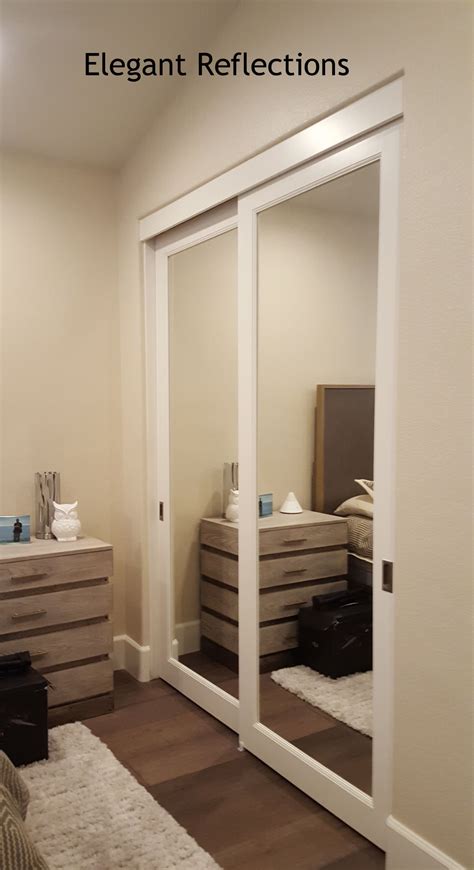 Find a place out of the sun where you can work with the door flat. Mirrored Closet Doors | Mirror closet doors, Bedroom ...