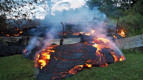 Molten Lava From Hawaii Volcano Crosses Onto Residential Property