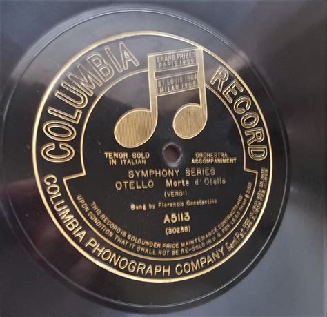 Columbia etched labels - Disc Records - Antique Phonograph ...
