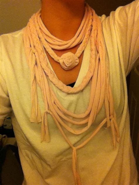 I Actually Made Something My Take On T Shirt Scarves Multiple Pieces For Mixing And