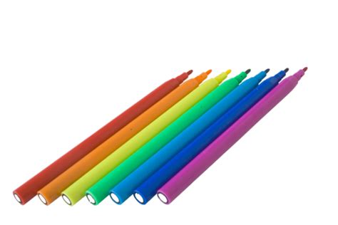 Markers Rainbow Green Markers Yellow Sky Blue Red Png Transparent
