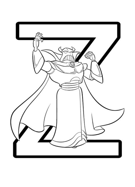 Zurg Coloring Pages Clip Art Sketch Coloring Page