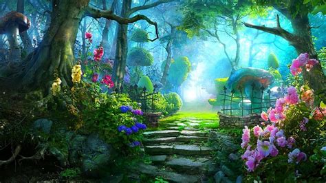 Fairy Garden Ideas Enchanted Forest Wonderland Fantasy Landscape Fantasy Art Landscapes