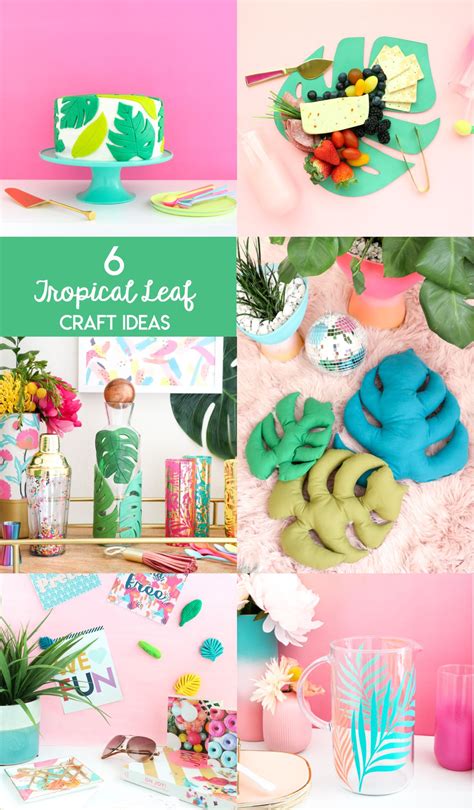6 Tropical Leaf Craft Ideas Diy A Kailo Chic Life Leaf Crafts