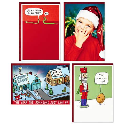 Nutcracker And Friends Assorted Funny Christmas Cards Box Of 24