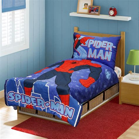 Moving into a toddler bed is a definite sign that they are growing up, and if you've learned anything as a parent, you know that time isn't going to slow down. Spiderman Toddler Bedding Set - Home Furniture Design