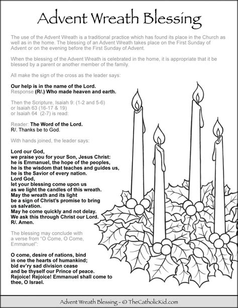 Advent Wreath Blessing
