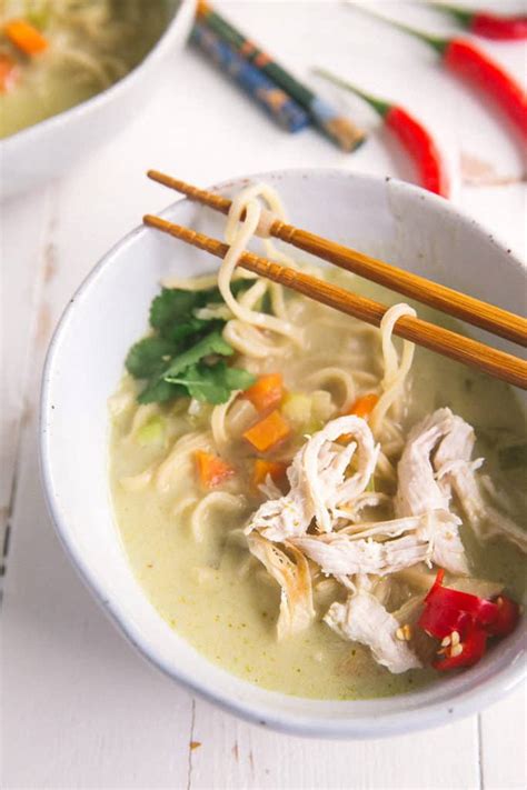 Green Curry Chicken Noodle Soup Grits And Chopsticks