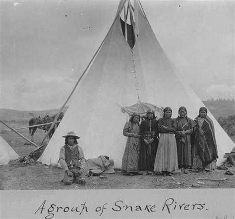 Colville Indian Reservation Group Near Tepee Washington Ca 1902