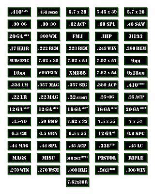 You must attach their special shipping label to the outside of the box. 5.56X45 AMMO Can Labels Ammunition 3"x1.15" stickers ...