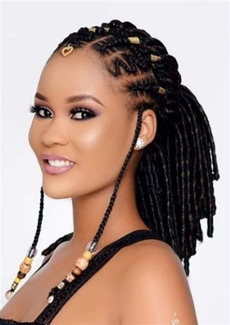 pin by merry loum on tresses africaines hair styles braided hairstyles natural hair styles