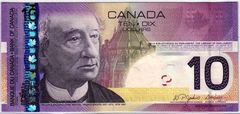 World Banknotes Canada P102a 10 Dollars