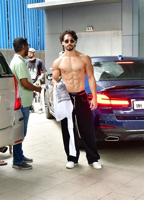 watch shirtless tiger shroff flaunts his chiselled physique as he gets papped in the city