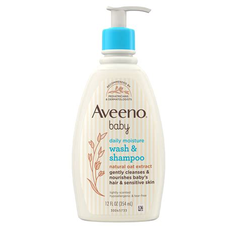 Aveeno Baby Gentle Bath Wash And Shampoo Natural Oat Extract 12 Fl Oz