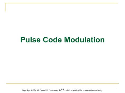 Pulse Code Modulation Pcm Communication Systems Ppt