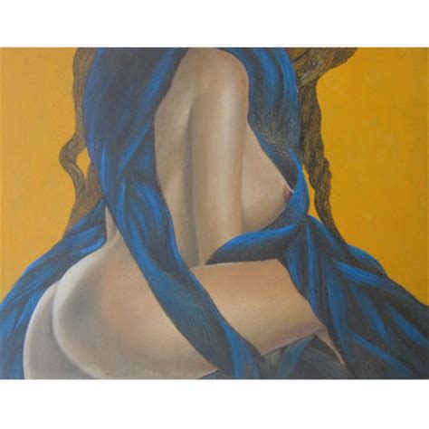 Bali Painting Nude Art Paintings Blue Body Nude Bali Painting