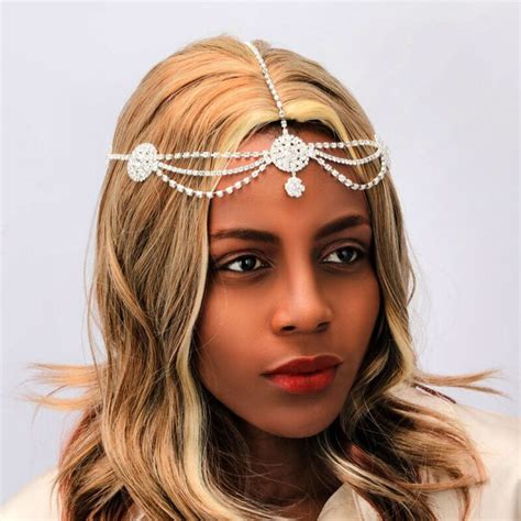 Bride Headdress Luxury Crystal Rhinestone Headband Tiaras Etsy
