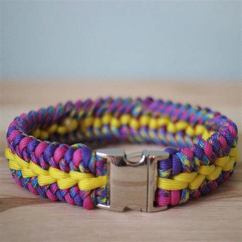 Personalised Waterfall Weave Paracord Dog Collar By Devil Dood Designs
