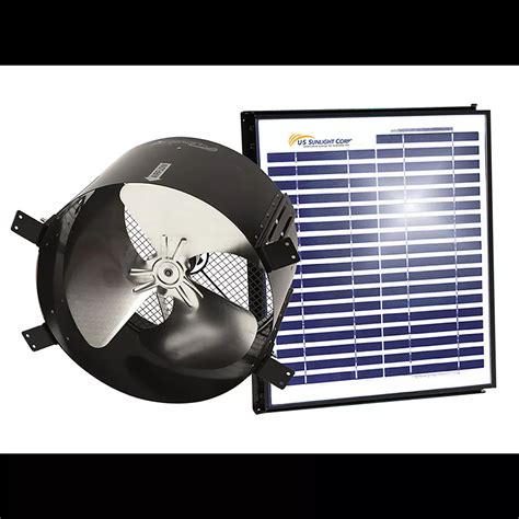 Us Sunlight 15 Watt Solar Gable Fan All Purpose Ventilator Ventilates