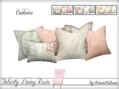 Arwenkabooms Felicity Living Room Cushions Sims 4 Bedroom Sims 4