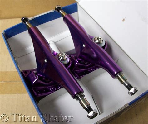 Titan Ti Lite 140mm 55 Purple Skateboard Trucks 1 Blemished Pair 2