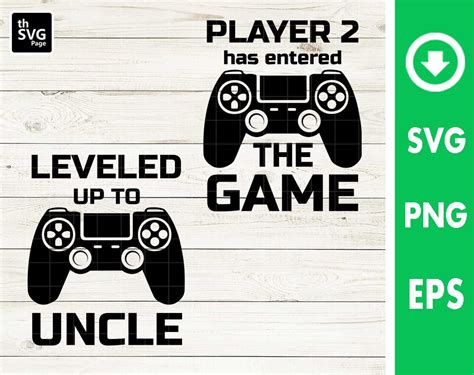 Leveled Up To Uncle Svg New Uncle Announcement Svg Gaming Etsy