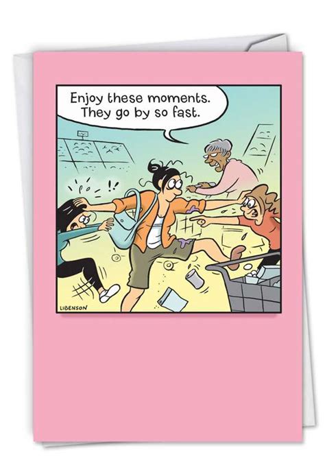 Enjoy These Moments Humorous Mothers Day Card