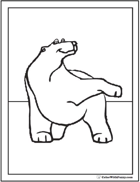 Paw print shapes tim s printables. 16 Polar Bear Coloring Pages: Arctic Giants, Cute Babies