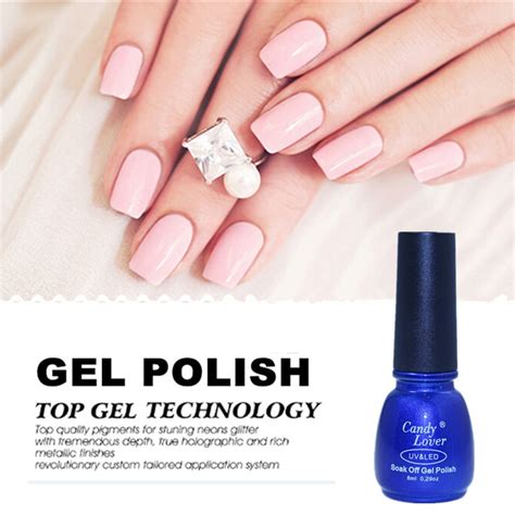 candy lover french manicure pink gel nail polish 8ml long lasting soak off led uv gel polish 54