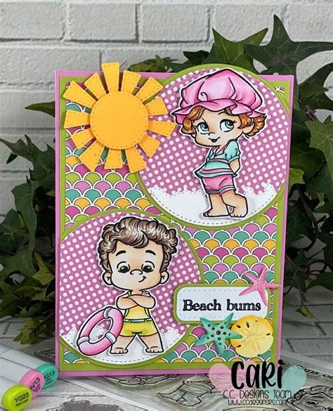 total beach bums handmade card