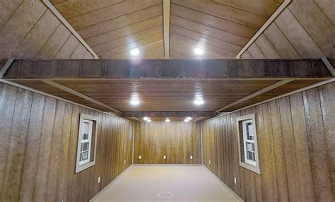16x40 Lofted Interior Portable Buildings Barn House Plans Loft