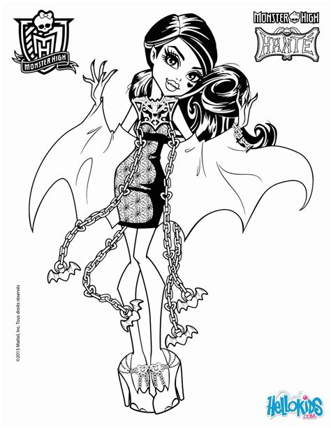Monster High Coloring Pages Draculaura And Clawdeen Coloring Home