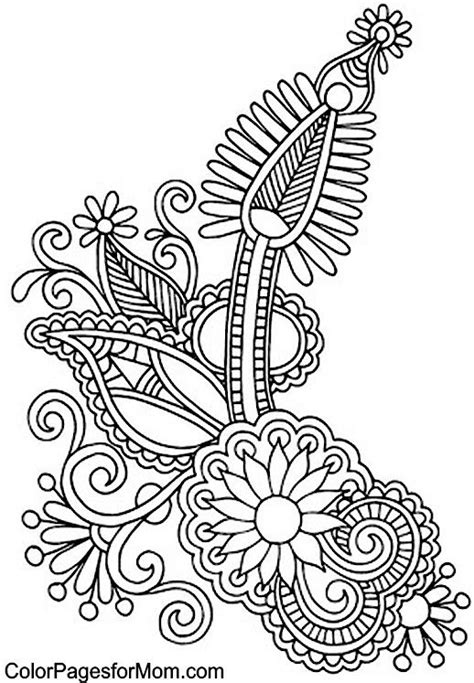 Paisley Coloring Pages At Free