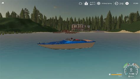 Goldcrest Valley Marina Boat Compatible V20 Fs19 Farming Simulator