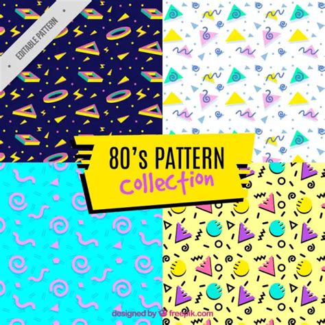 31 Trending 80s Patterns For Your Retro Designs Onedesblog