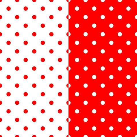 Red And White Polka Dots Digital Scrapbooking Paper Pack Etsy Uk