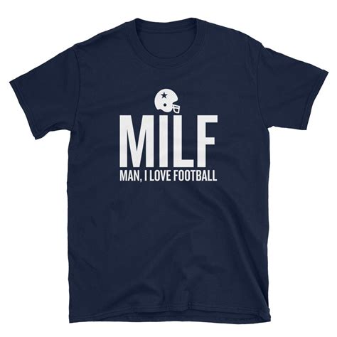 Camiseta Milf Man I Love Football Tfa Fútbol Americano