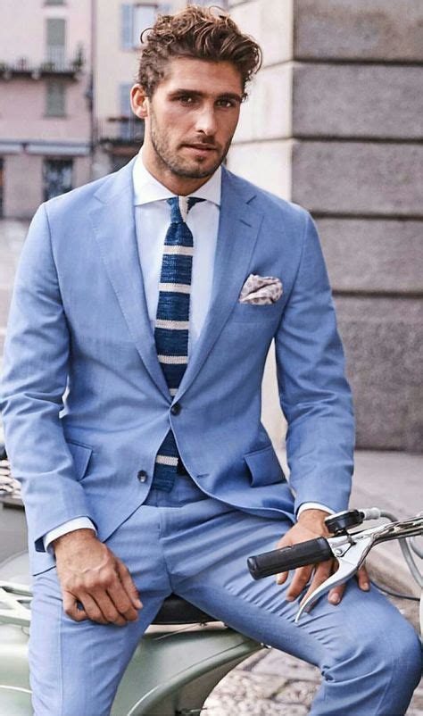 10 Best Mens Light Blue Suit Outfits Images Mens Light Blue Suit