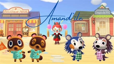 Amelioration Boutique Meli Melo Animal Crossing New Horizon - Je DECORE le DEVANT de mes BOUTIQUES 🏝MELI MELO COUSETTE et LAYETTE